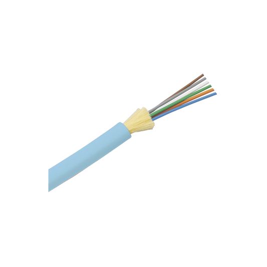 Cable de Fibra Óptica de 6 hilos, Multimodo OM4 50/125 Optimizada, Interior, Tight Buffer 900um, No Conductiva (Dieléctrica), LSZH, Precio Por Metro