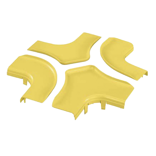 Tapa Para Accesorio de 4 Vías Horizontal FRFWC6X4LYL, Para Canaletas FiberRunner™ 6X4, Color Amarillo