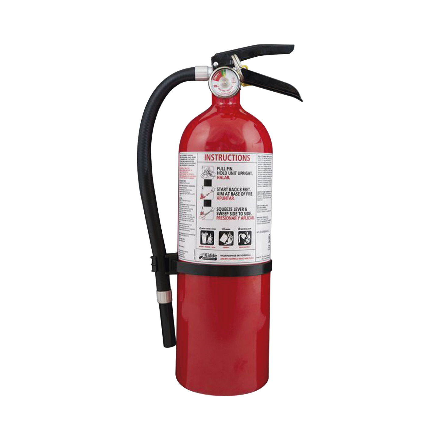Extintor Desechable de Polvo Químico Seco | Fuegos Clase A, B y Residencial | Paquete con 4 | 4 lb Pieza