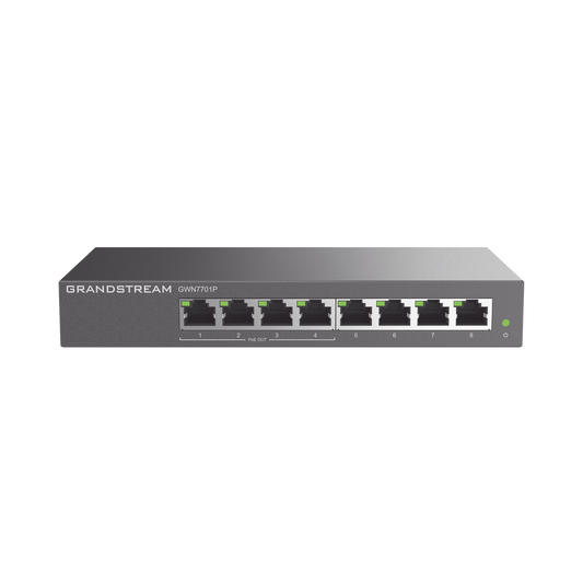 Switch PoE+ Gigabit No Administrable / 8 puertos 10/100/1000 Mbps / 4 puertos PoE+ / hasta 60W