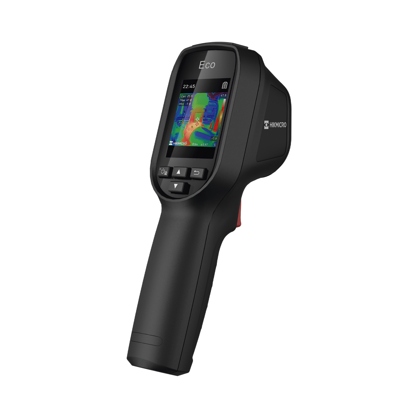 ECO - Cámara Termográfica Portátil / Resolución 96 x 96 / Lente 1.35 mm / Pantalla LCD 2.4" / IP54 / Memoria interna 4 Gb
