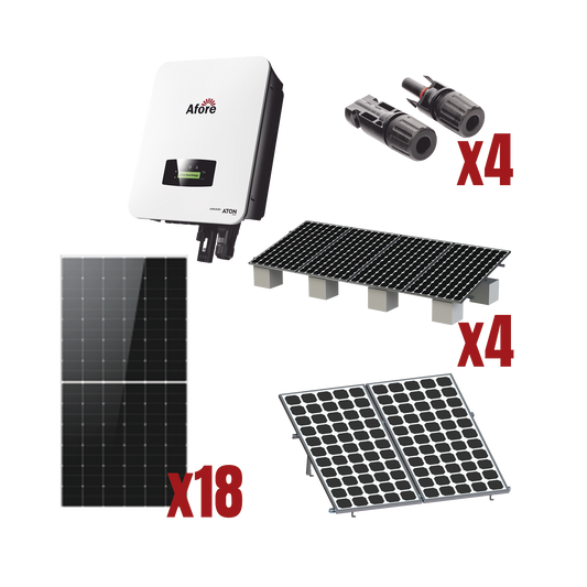 Kit Solar Interconexion / 10kW 220Vca / Inversor AFORE / Montaje Incluido