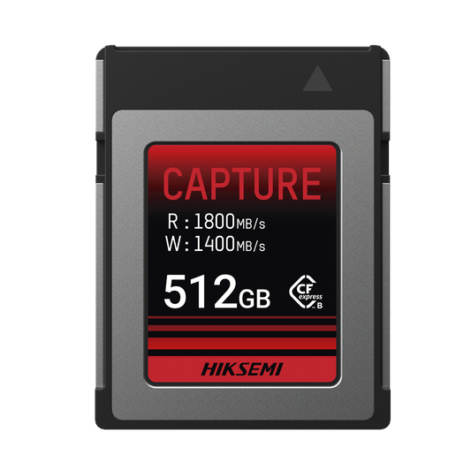 Memoria CFexpress tipo B / Clase 10 de 512 GB / Especializada para Cámaras de Fotografía y Video / 1800 MB/s Lectura / 1700 MB/s Escritura