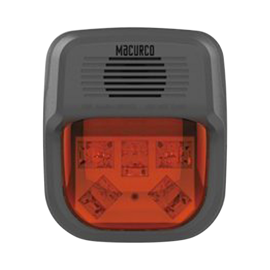 Sirena Estrobo Rojo Para Paneles y Detectores Macurco