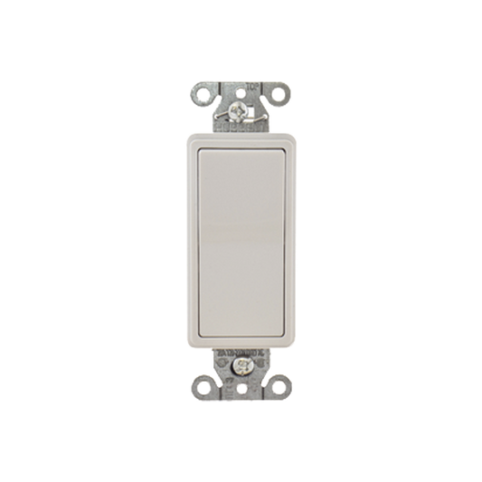 Interruptor Decorador de 20 A 120-277 V CA/ 3 Vías/ Cableado Lateral y Posterior / Color Blanco.