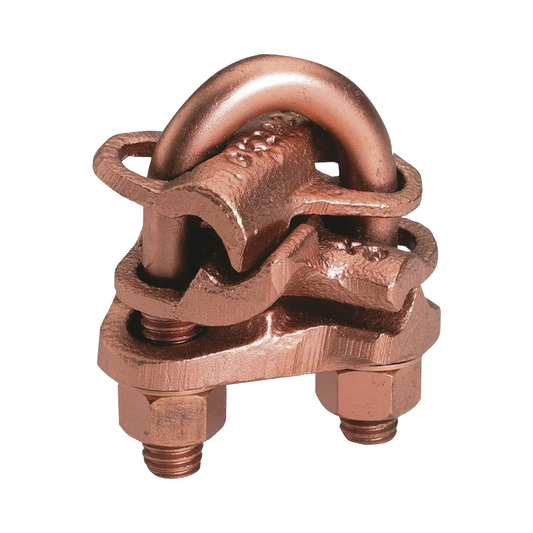 Conector mecánico para 2 cables en forma de cruz para ranura A calibre mínimo 4 sol- 2/0 tre y ranura B 4 sol - 2/0 tre.