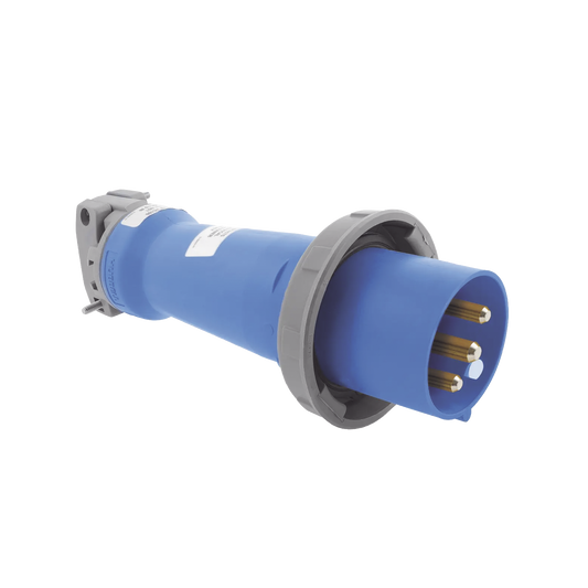 Clavija industrial, 30 A, 250 V CA, 2 Polos 3 Hilos, IP67. Grado Industrial.