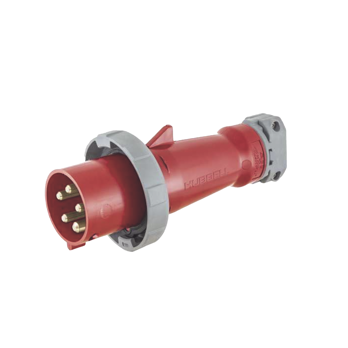 Clavija industrial de 30/32 A / 200/346 - 240/415 V - 220/380 - 240/415 V CA / 4 Polos 5 Hilos / IP69 y 4X.