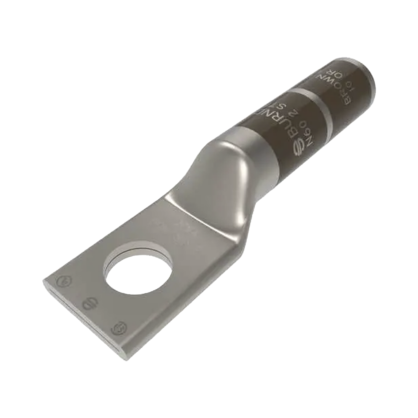 Terminal de Compresión de Ojillo para Tornillo 1/4 y Cable 2 AWG.