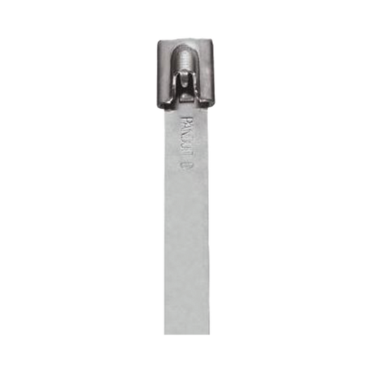 Cincho StrongHold de Acero Inoxidable Tipo 304, 201 mm largo x 7.9 mm ancho, Color Metálico, Paquete de 50pz