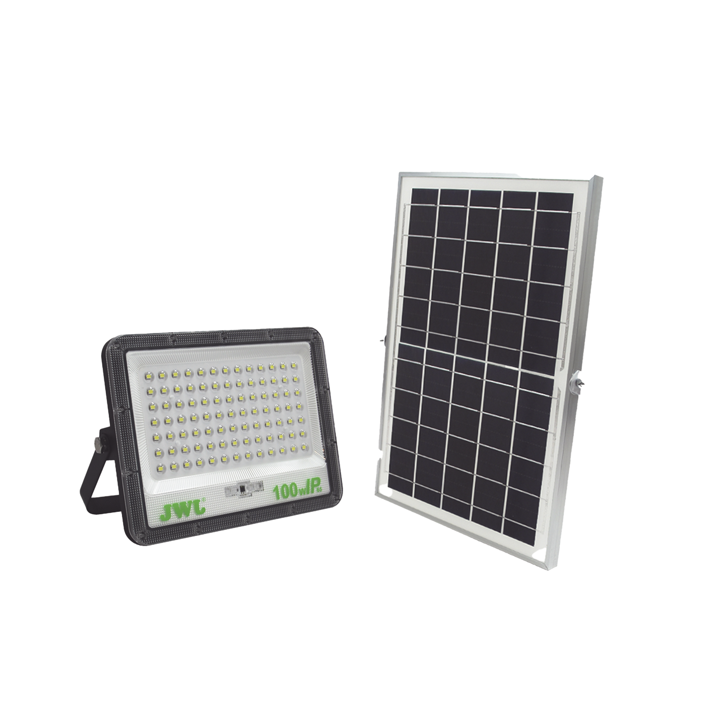 Reflector de 100 W con Panel Solar / Batería 3.2 V CD / T.C.C. 6 500 K / IP66.