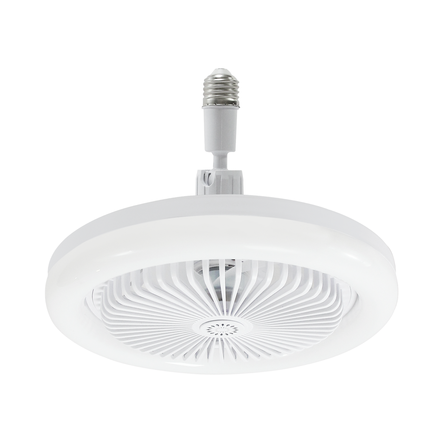 Ventilador de Techo con Luminario LED de 110 V CA 50/60 Hz / 40 W / 3 Tonos de Luz (6500 - 4 000 - 2 700 K) / Diámetro 250 mm / 3 Velocidades / Dimeable.