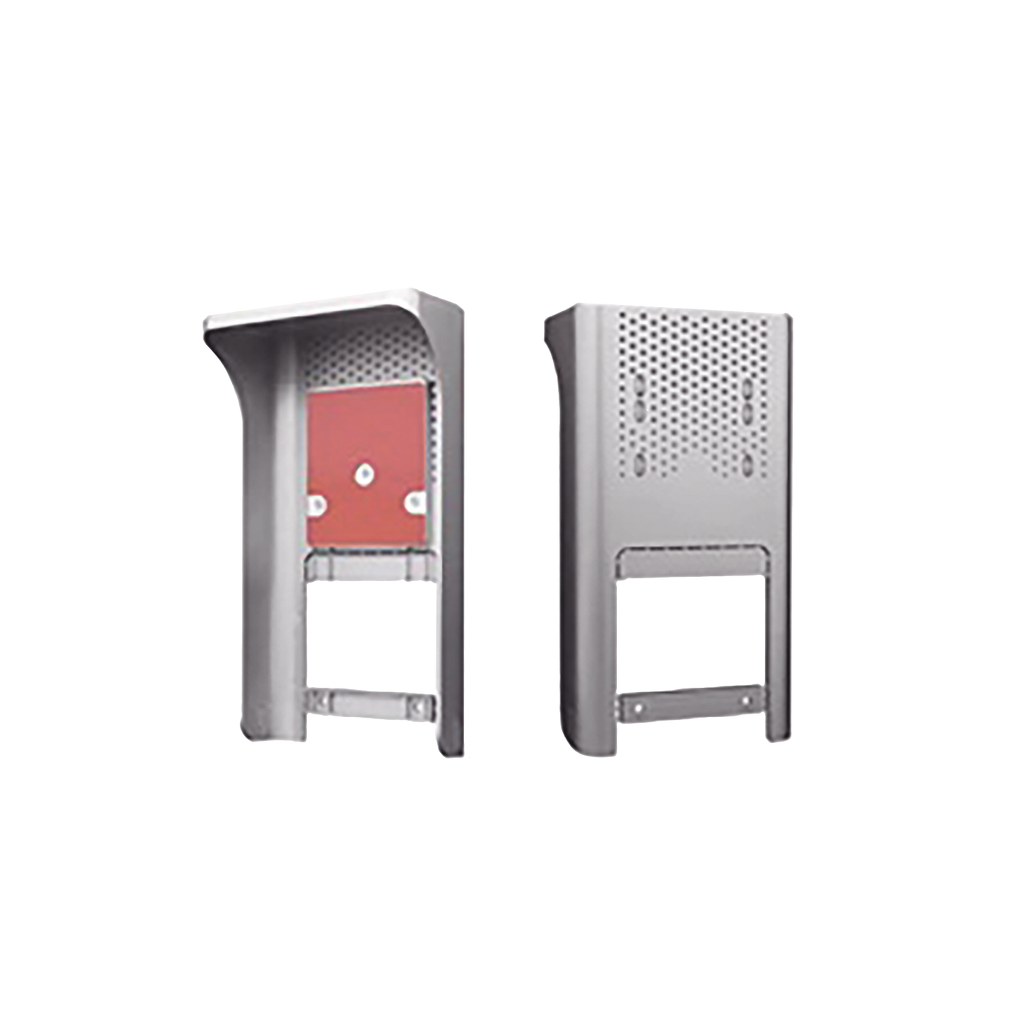 Cubierta o Housing Color Gris Para dispositivos de Control de Acceso / Medidas 250 x 133 x 80 mm /Compatible con Teclados, Videoporteros, Biométricos, Etc.