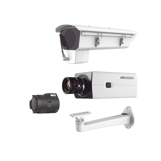 Kit de Cámara IP con Gabinete para Cuartos Frios con Ventilador, Calefacción y Parabrisas Incluye Lente varifocal