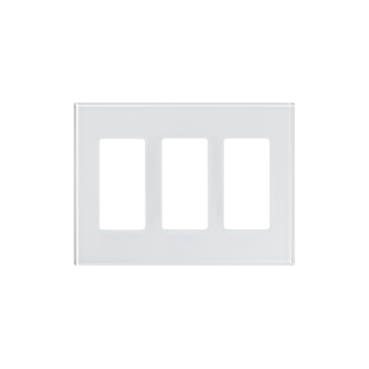 Tapa de cristal para apagador o atenuador, 3 espacio.