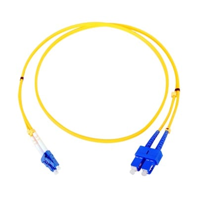 Jumper de Fibra Óptica Monomodo LC/SC Duplex de 1 Metro (3.28 Pies)