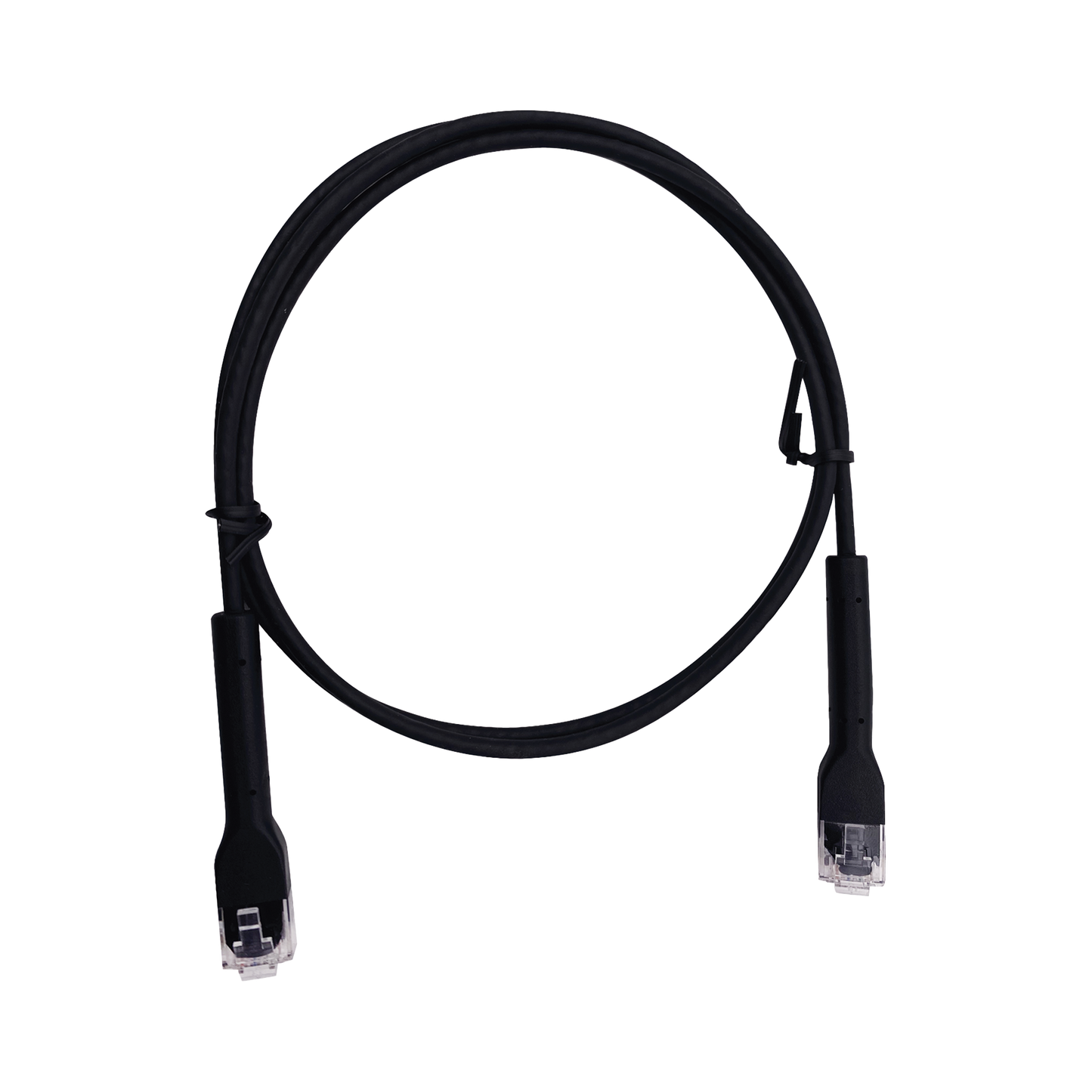 Mini Patch Cord Cat6 Ultra Slim 3 m Negro – Ahorra Espacio sin Organizadores, con Bota Flexible
