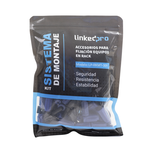Kit de Montaje Rápido para Equipos en Rack / No más Tuercas Enjauladas / Soporta hasta 50 kg (50 Piezas)