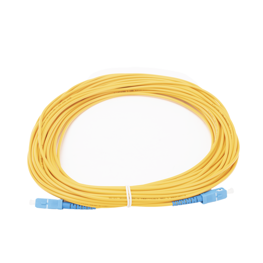 Jumper de Fibra Óptica Monomodo SC/UPC-SC/UPC Simplex de 20 metros, 3mm