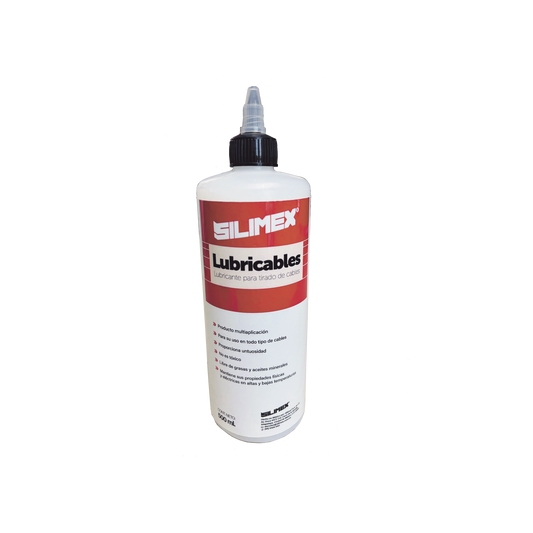 Lubricante Dieléctrico de Alta Eficiencia para Jalado de Cables Sin Daños / No es Tóxico y Compatible con Todo Tipo de Cable / Deslizamiento de Cables Seguro, Sin Fricción y Sin Riesgos / Presentación de 1/2 Litro