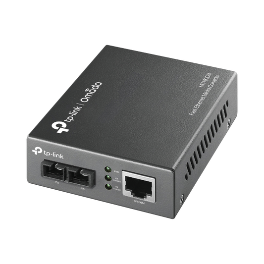 Convertidor Fibra Óptica Multimodo / 1 Puerto RJ45 10/100 Mbps / Puerto Fibra Óptica SC 100 Mbps / Hasta 2 Km / Plug and Play