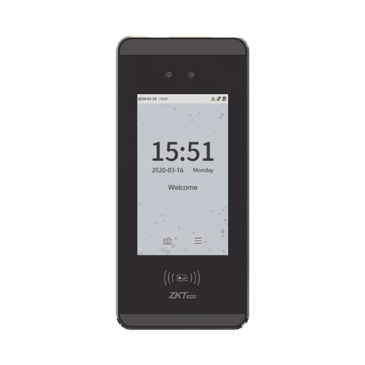 Terminal de reconocimiento Facial para 3,000 usuarios / Lector de tarjetas EM / Compatible con ZKBioCVAccess y ZKBioCVsecurity