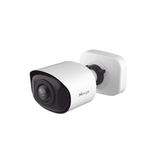 Cámara Bullet de Red Mini Panorámica 180° AI / 4K / Super WDR 120dB / Micrófono Integrado / IP67-IK10 / Soporte PoE / Almacenamiento 1TB / Analítica IA VCA 8 Modos