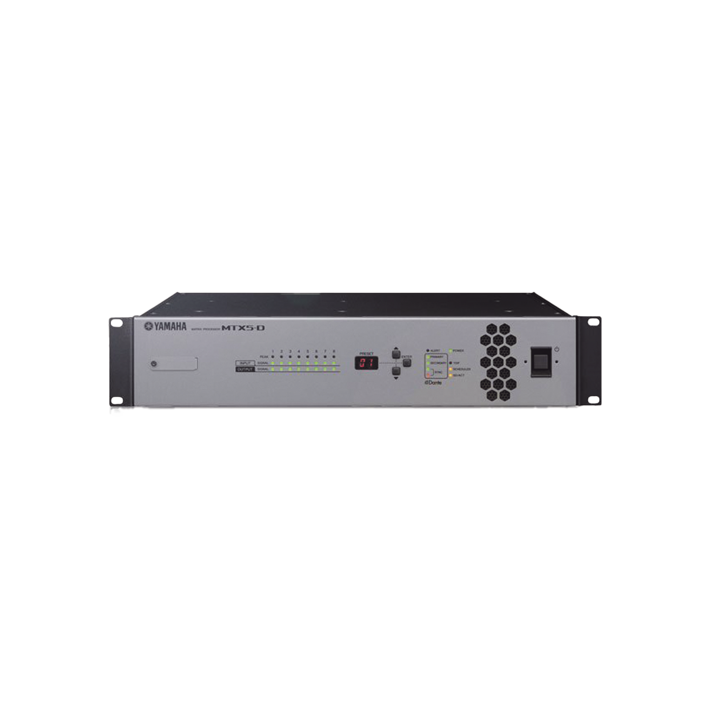 Procesador Matricial de Audio | DSP | 34 Entradas (entre digital y análogas) x 16 Salidas | Ideal para Instalaciones Comerciales | Interfaz Dante
