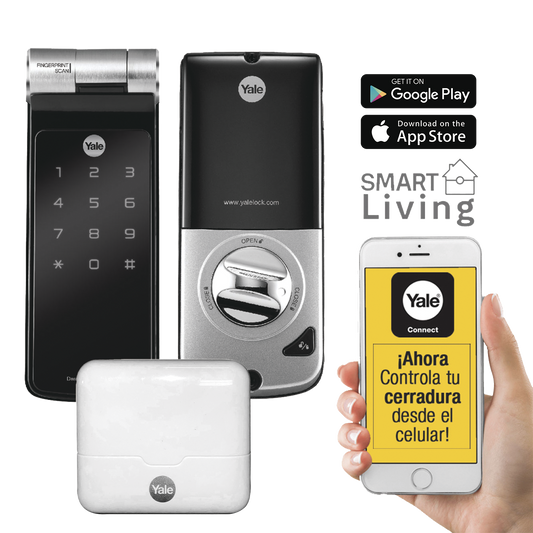 Kit de Hub con Cerradura YDF40A: Código, Biometria y apertura Smartphone en cualquier parte el Mundo