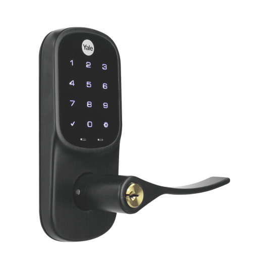Cerradura YRL226 con Teclado Táctil y Manija /Smarphone Control Opcional/ bronce Antiguo/ Para puertas de 35 mm a 45 mm de espesor.