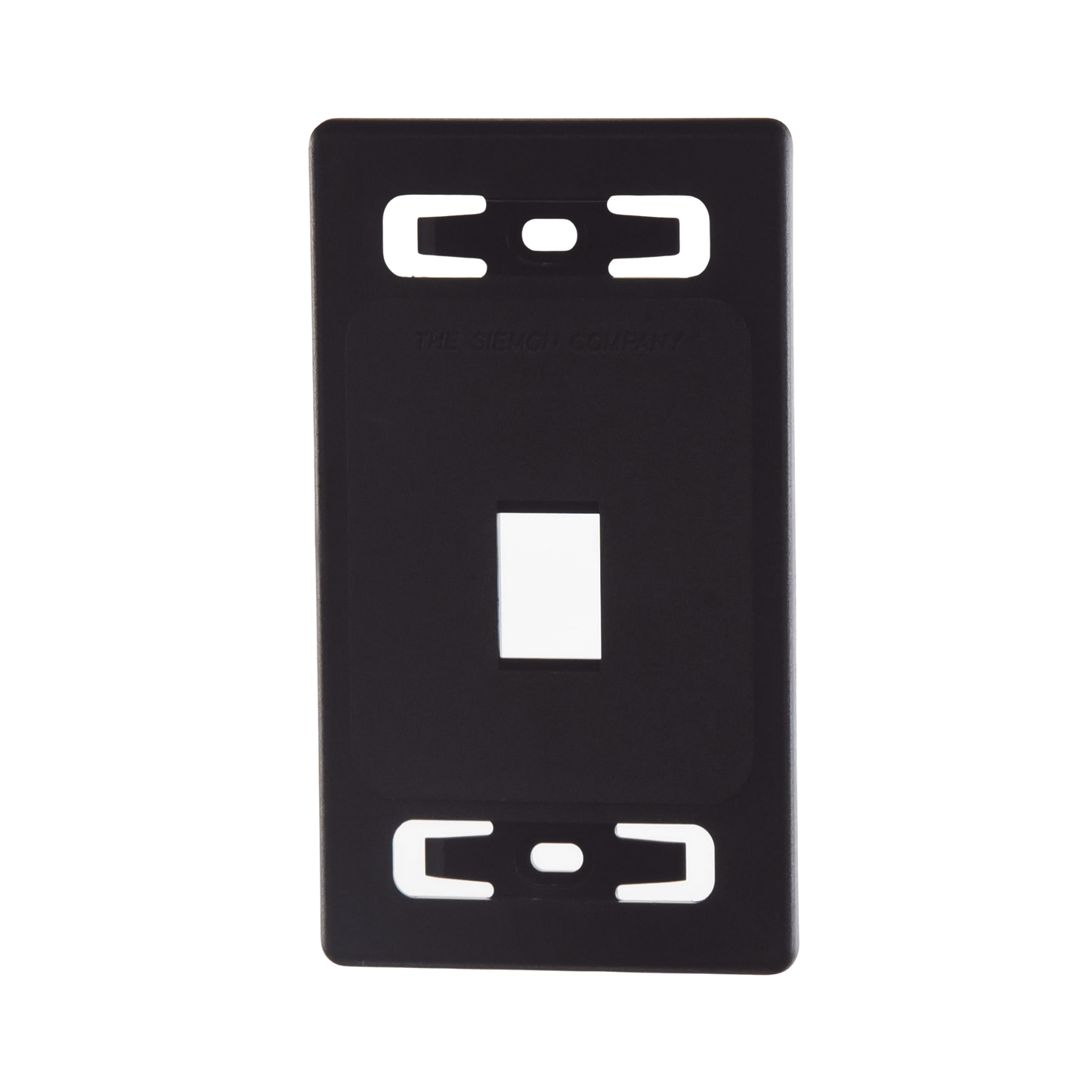 Placa de pared modular MAX, de 1 salida, Color Negro