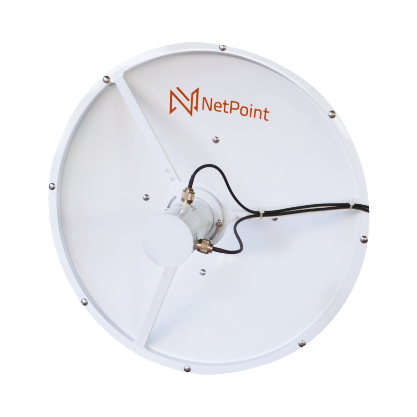 Antena blindada de alto rendimiento de 3 ft, 3.3-3.9 GHz, Ganancia 31 dBi, Conectores N-hembra.