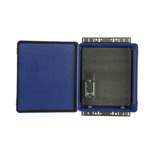 Gabinete de Seguridad para Wireless, NEMA 4X, IP66, de 356 x 305 x 152 mm, Color Azul
