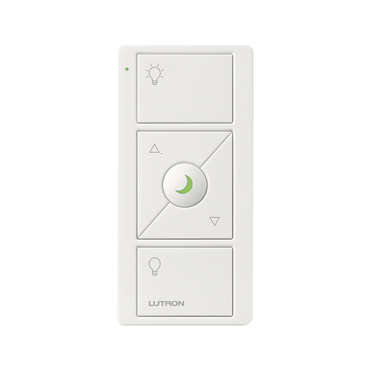 CONTROL REMOTO INALAMBRICO CON 3 BOTONES SUBIR/BAJAR, ENCENDER, APAGAR, NIGHTLIGHT color blanco