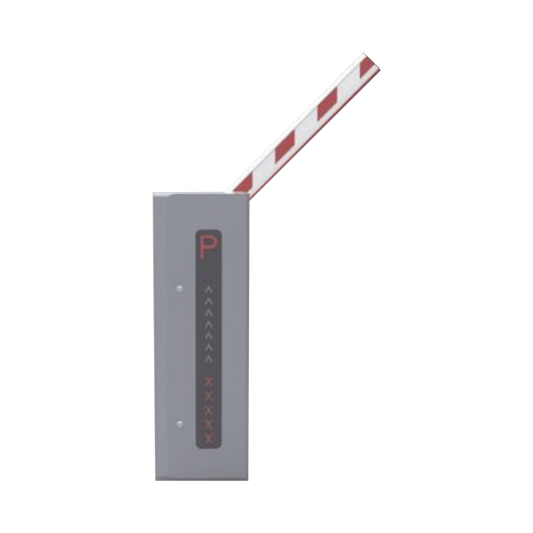 Barrera vehicular IZQUIERDA con brazo de 6 metros (BRAZO ILUMINADO incluido)