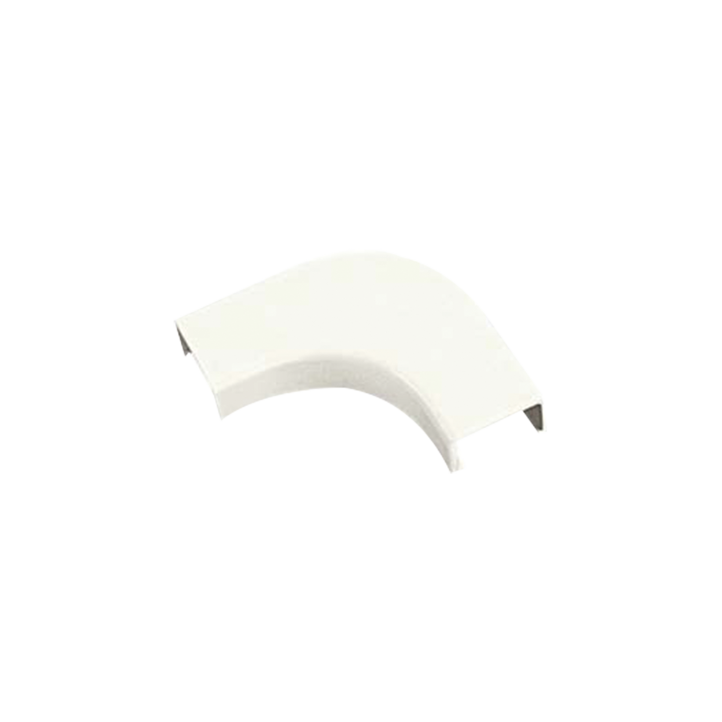 Curva de radio controlado, para uso con canaleta LD10, material ABS, Color Blanco Mate