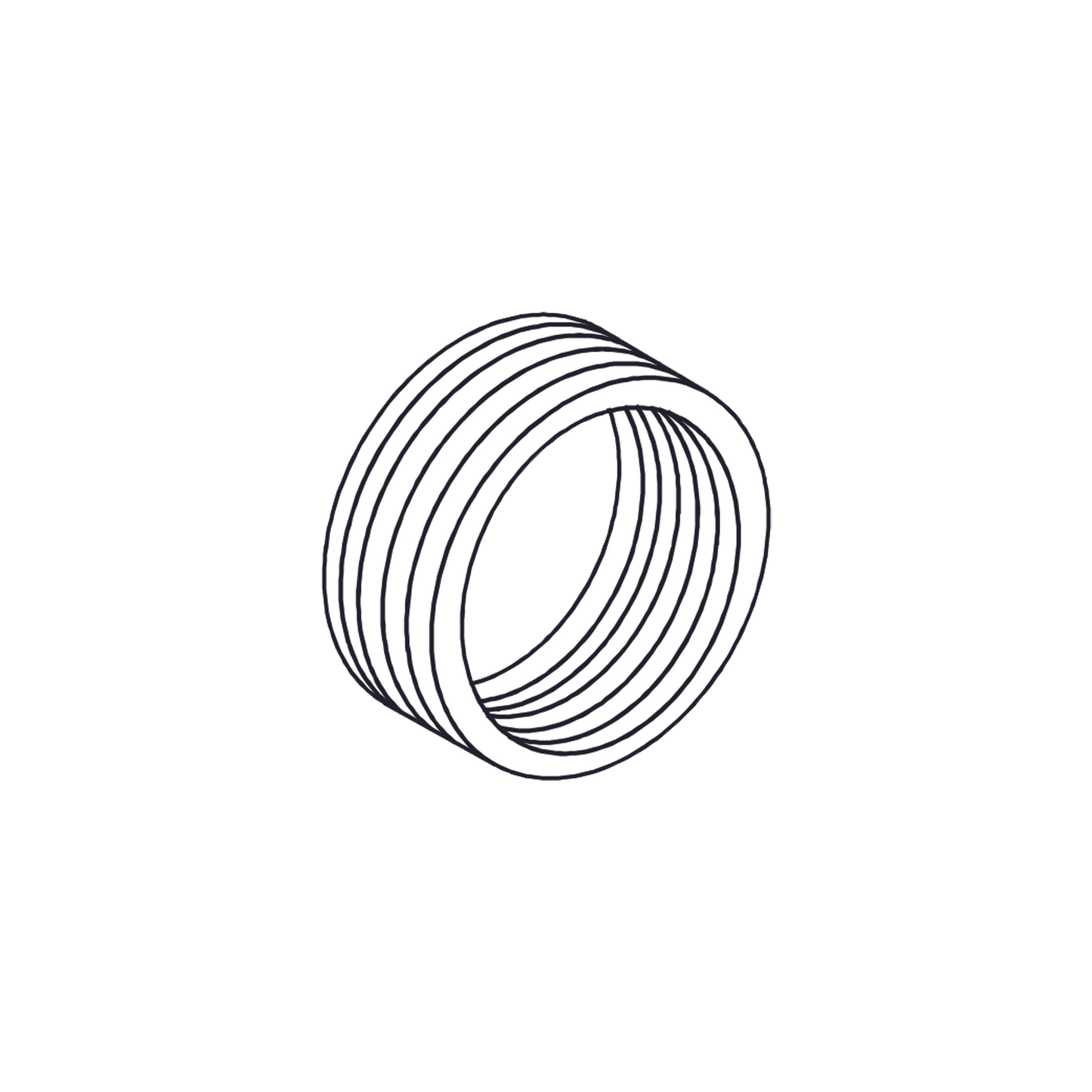 Reducción Bushing Aluminio de 2" a 1/2" / Para Tubo Conduit Rígido ó IMC / Con Recubrimiento de Uretano Purpura.