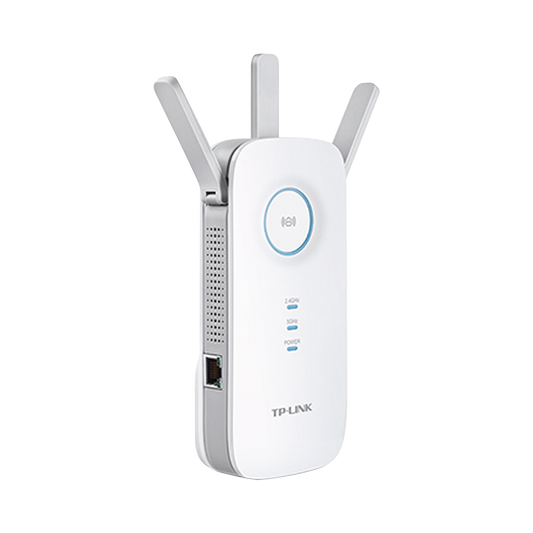 Repetidor / Extensor de Cobertura WiFi AC, 1750 Mbps, doble banda 2.4 GHz y 5 GHz, con 1 puerto 10/100/1000 Mbps, 3 antenas externas