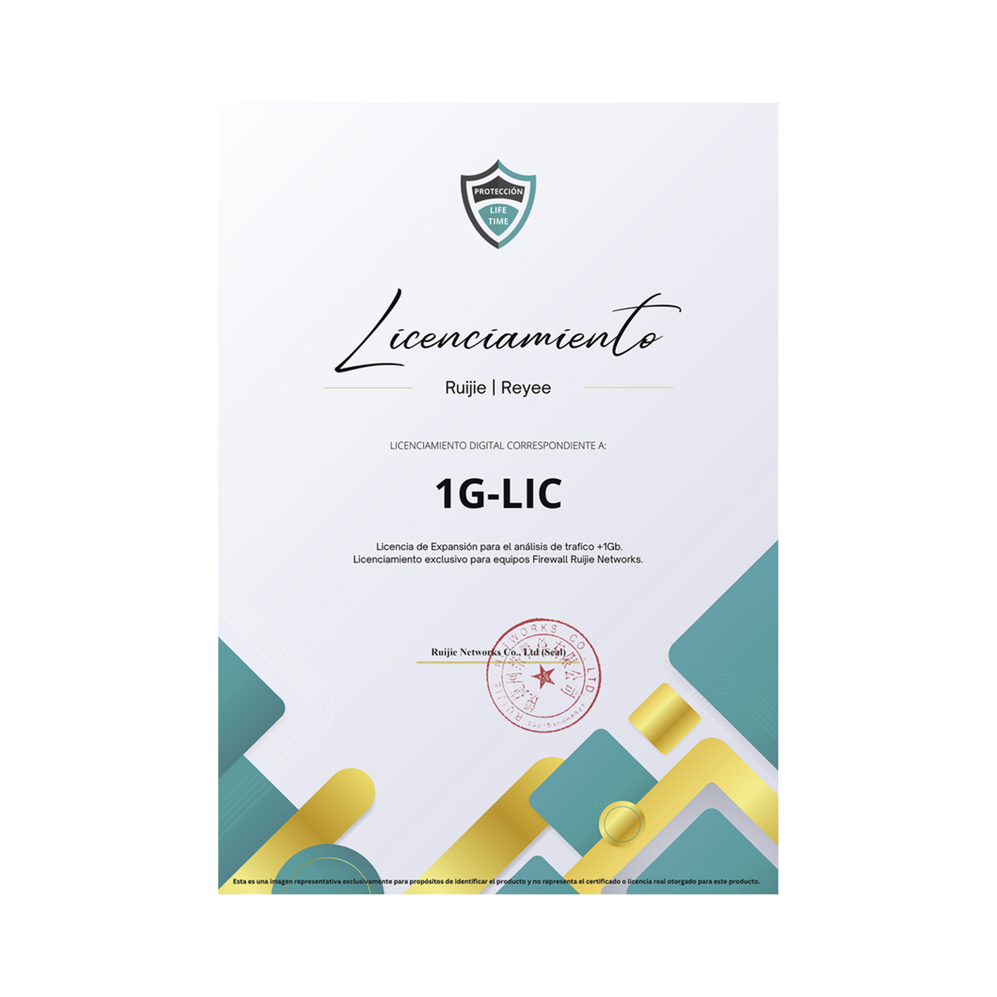 Licencia Perpetua para aumentar en 1Gb el análisis de trafico, Firewall modelo Z5100 series