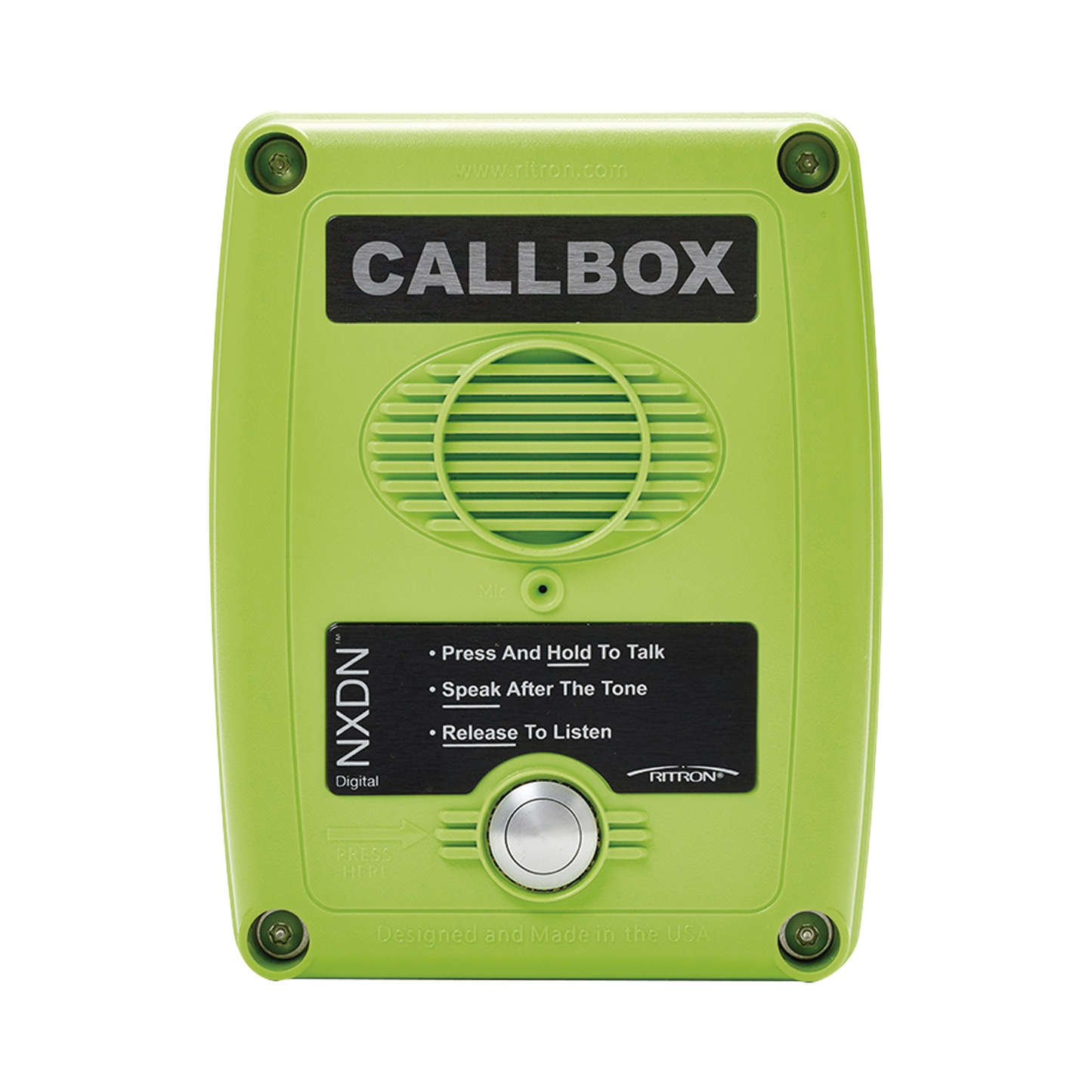 Callbox Digital NXDN, Intercomunicador Inalámbrico UHF 450-470MHZ, Color Verde