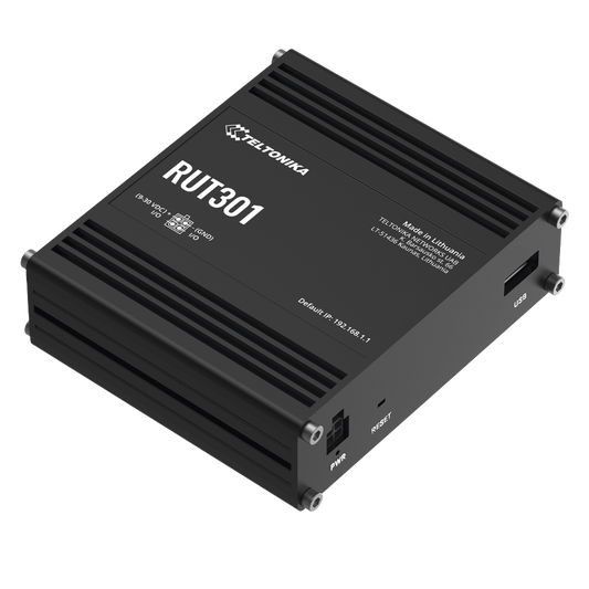 Router Industrial con 5 Puertos Ethernet / RutOS Seguro y Avanzado / Firewall y VPN Integrados / I/O Digital / Administración Remota RMS