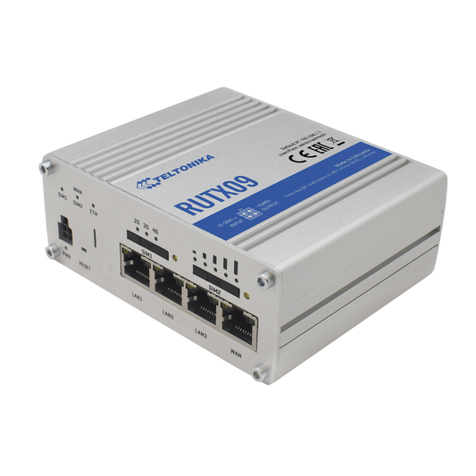 Router Industrial LTE 4.5G Cat 6 / 300 Mbps / 4 Puertos Gigabit / Doble SIM / GNSS / PoE / -40°C a 75°C