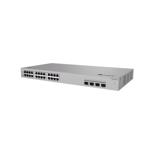 Switch de Acceso Gigabit Administrable PoE Capa 2+ / 24 puertos 10/100/1000 Mbps (PoE) / 4 Puertos 2.5GE SFP Uplink / ERPS / Rutas Estáticas / PoE Perpetuo / 400 W / Administración Nube Gratis
