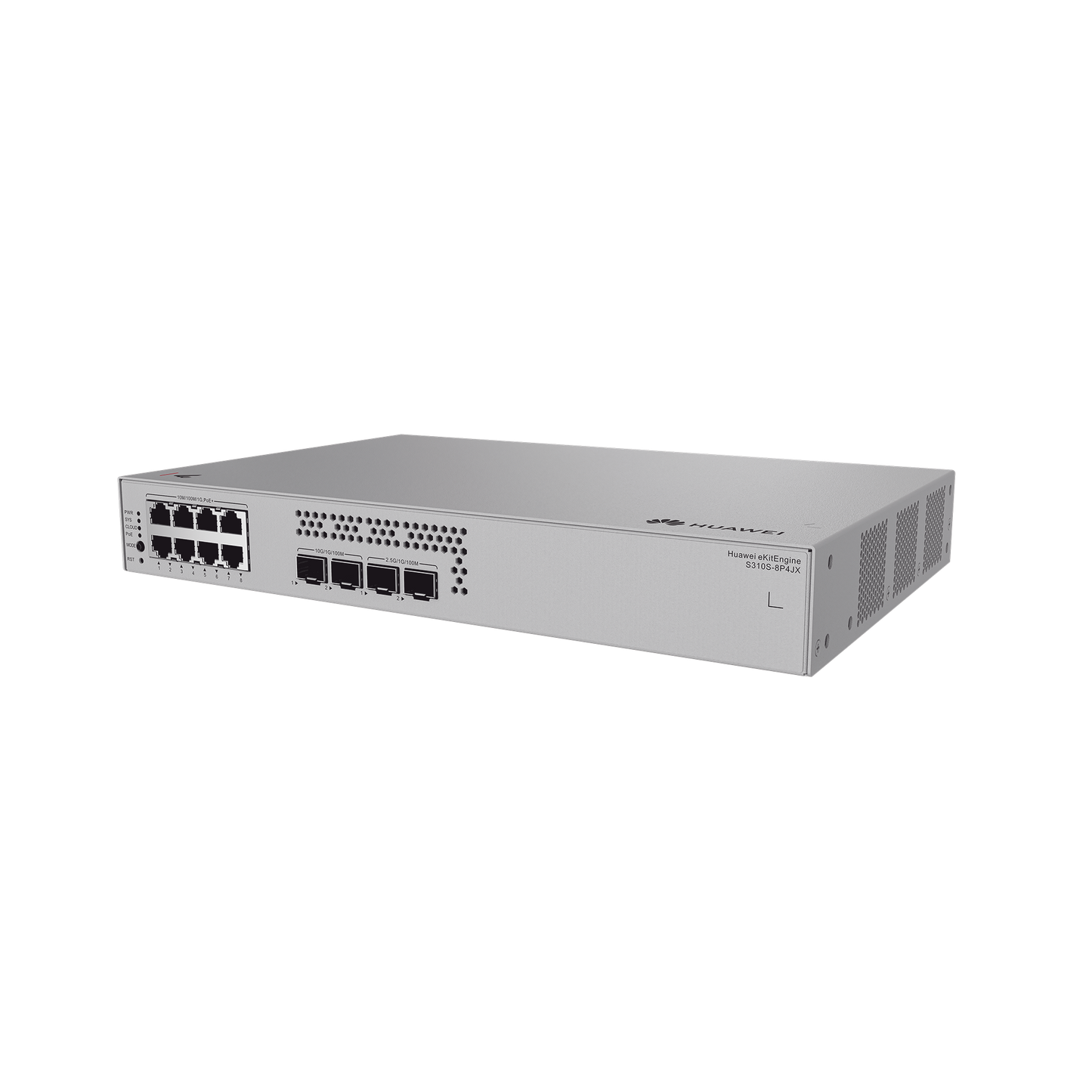 Switch de Acceso Gigabit Administrable PoE Capa 2+ / 8 puertos 10/100/1000 Mbps (PoE) / 2 Puertos 2.5GE SFP + 2 Puertos 10GE SFP+ Uplink / ERPS / Rutas Estáticas / PoE Perpetuo / 128 W / Administración Nube Gratis