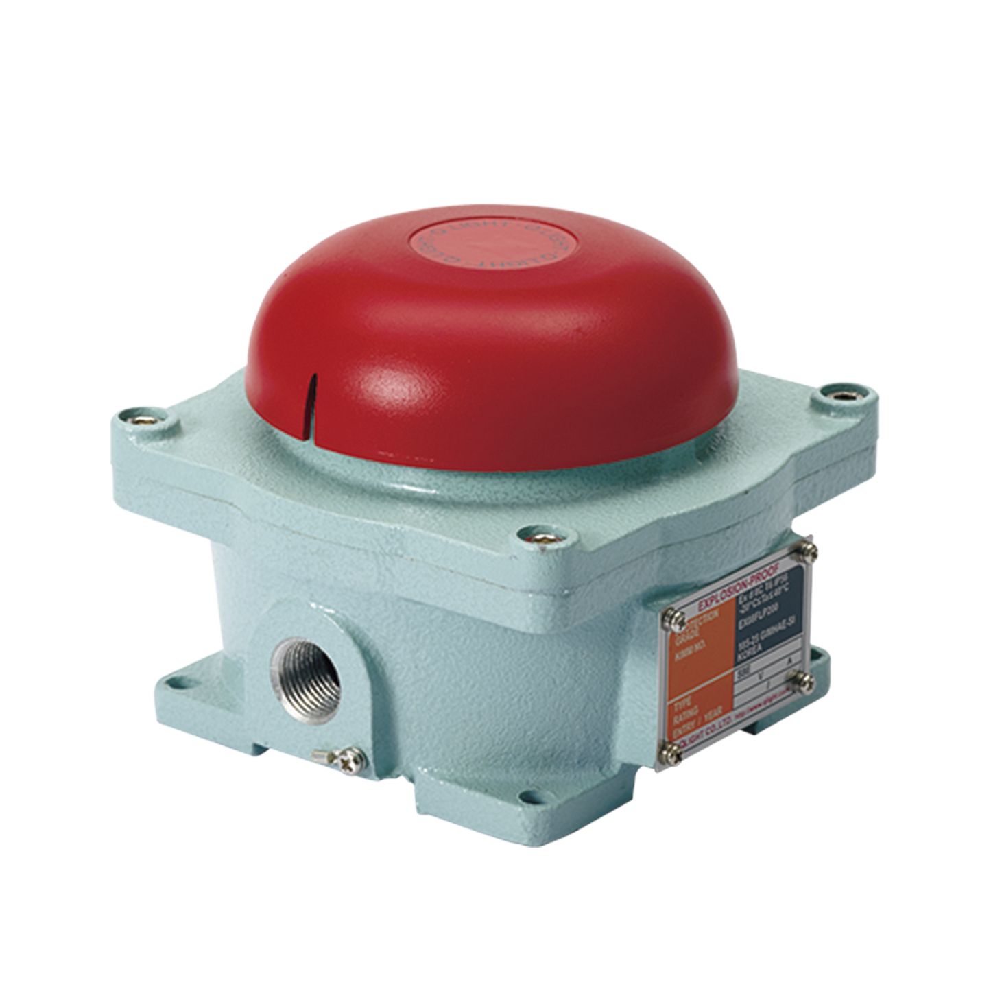 Campana audible a prueba de explosiones para áreas peligrosas Clasificación de protección Ex División â?¡ Grupo C T6 â?? IP56 Máx. 95 dB a 110 VCA