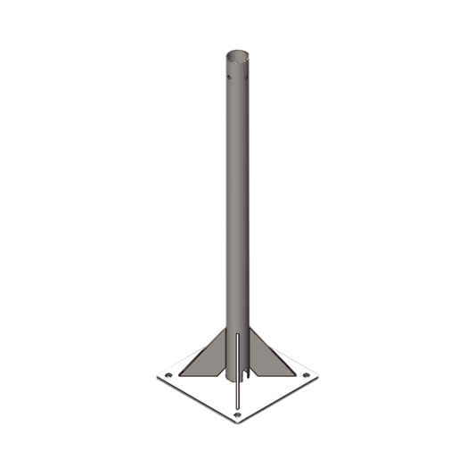 Mástil de 4 metros por 2" de Diámetro. Galvanizado por Inmersión en Caliente.