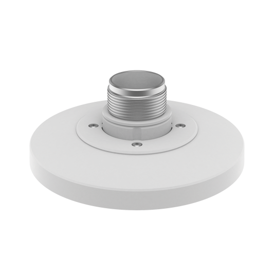 Adaptador tipo plato para Cámara tipo domo Hanwha, necesario para usar accesorios de pared o techo, verificar lista de compatibilidad