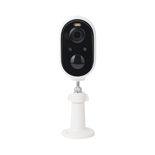 Cámara IP de Batería (Gran Angular) 3 Megapixel | WiFi | Audio Bidireccional | Batería Recargable 5200 mAh | IP65 |Exterior con Protección| Estadísticas de Energía | Detección de Humanos | Incluye Panel So