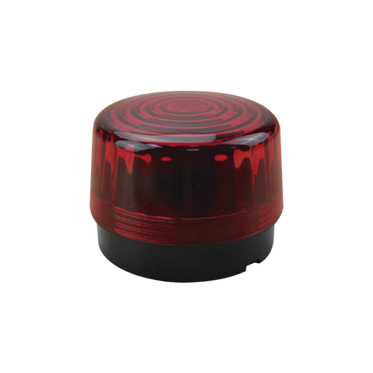 Luz Estroboscópica LED (55) / Patrones de Parpadeo Ajustables / 8 Patrones / Batería de Respaldo / 12-24 Vcc/Vca / Resistente al Clima IP66/IP55