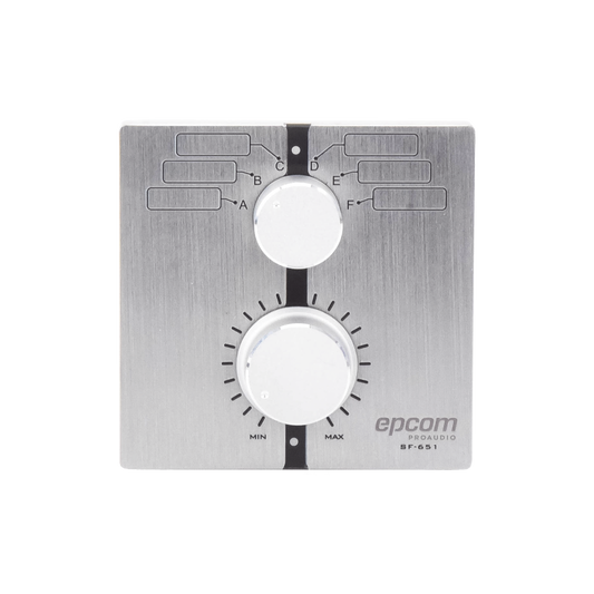 Control de Volumen Remoto con Selector de Canales | Compatible con Amplificador SF2240UC - SF4240UC